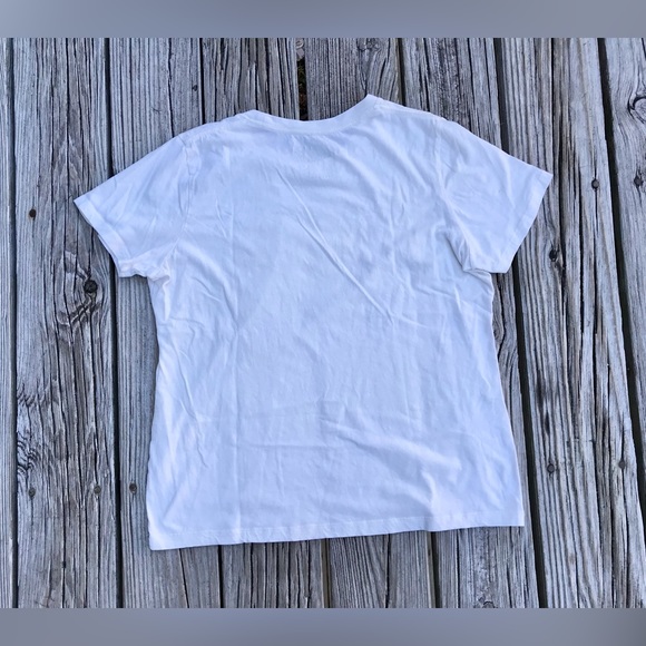 2/$10 Ladies 2XL COCA COLA Coke Off White Cream Graphic Logo Tshirt Fitted Tee - Picture 6 of 9